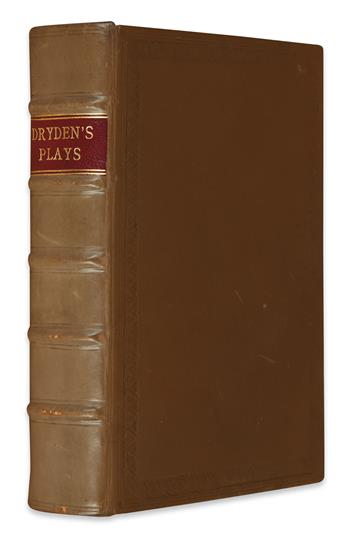 ENGLISH PLAYS  DRYDEN, JOHN.  Bound volume containing 8 plays.  1671-80
